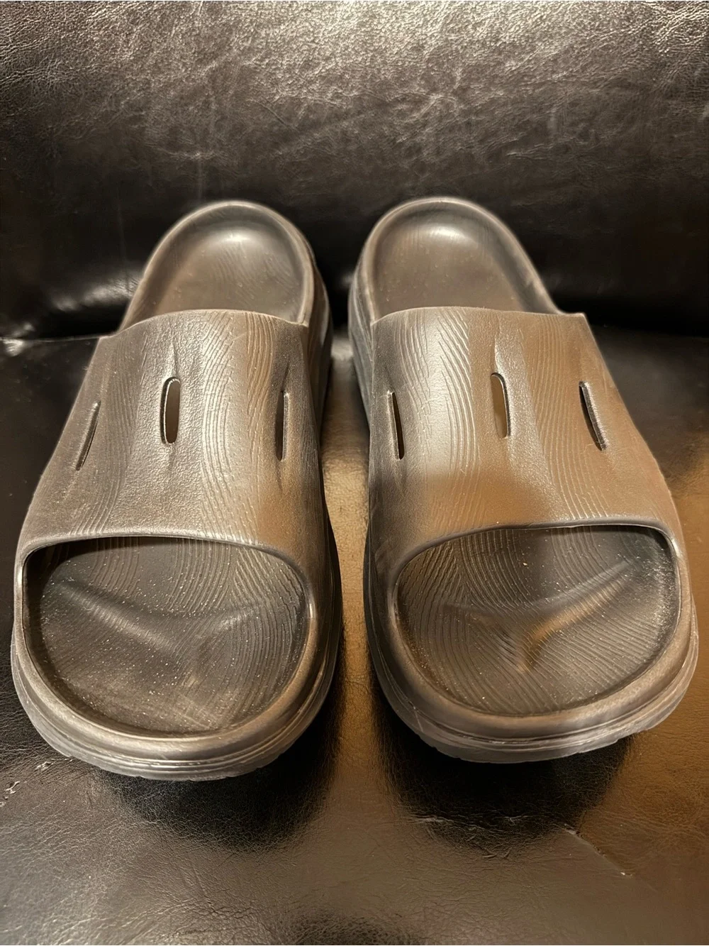 Hoka Black Slide Sandals